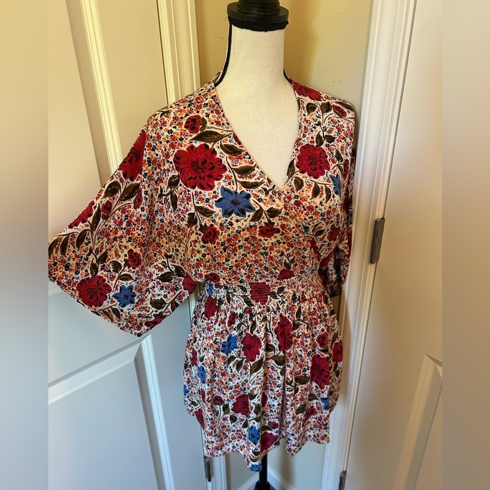 O'Neill amaze Floral shorts and wide sleeve Jumpsuit romper - Picture 8 of 13